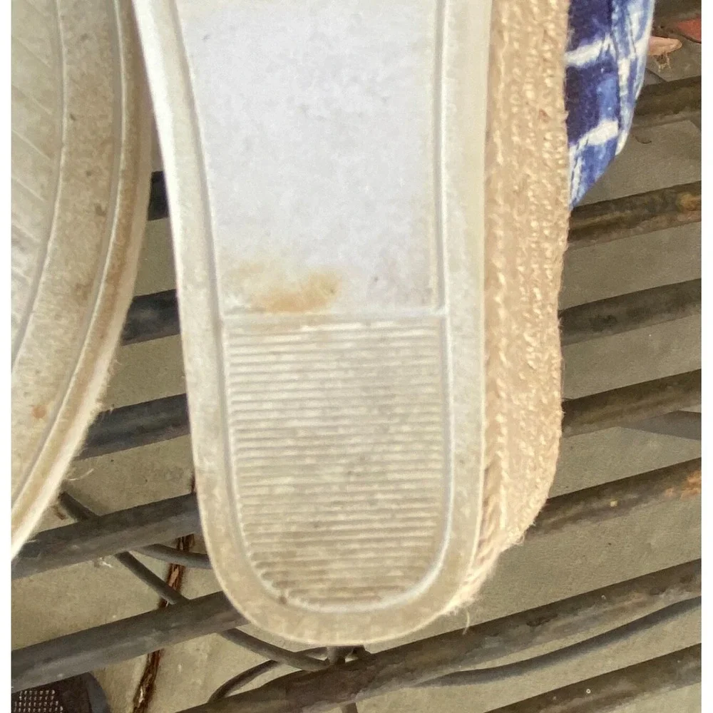 Toms Monica Tie Dye Shoe‎ 10 Wide Blue White Mule Beach Cruise Boho July 4